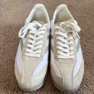 Tretorn Rawlins 2.0 Women's White and Beige Sneakers - Size 7.5